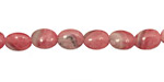 Rhodochrosite Flat Oval 8x6mm