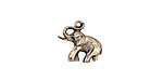 Stampt Antique Pewter (plated) Elephant Charm 14.5x13mm