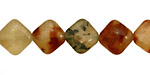 Honey Tourmilated Quartz Diamond 12mm
