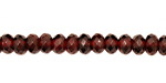 Garnet Faceted Rondelle 6mm
