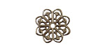 Stampt Antique Pewter (plated) Ginkgo Filigree 20mm