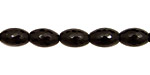 Black Onyx Faceted Rice 12x8mm