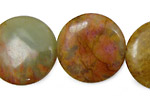Rainbow Soocho Jade Puff Coin 25mm