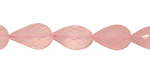 Rose Quartz Faceted Teardrop 11-15x8-10mm
