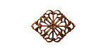Stampt Antique Copper (plated) Carnivale Connector 21x15mm