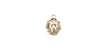 Stampt Antique Pewter (plated) Tiny Lion's Head Charm 8x10mm