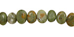 Petrified Green Opal Polished Pebble 8x10mm