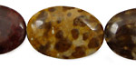 Tiger Jasper Flat Oval 30x20mm