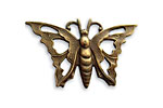 Vintaj Natural Brass Openwork Butterfly Pendant 21x35mm