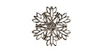 Stampt Antique Pewter (plated) Snowflake Filigree 19mm