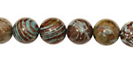 Blue Calsilica Jasper Round 10mm