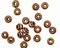 Antique Copper Rondelle with Roping 6-7mm