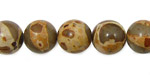 African Brown Rhyolite Round 12mm