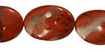 Red Jasper Twisted Oval 25x18mm