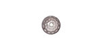 TierraCast Rhodium (plated) Hammertone Dome Bead Cap 5x9mm