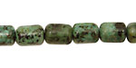 African Turquoise Barrel 10x8mm