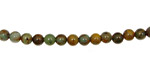 Copper Green Opal Round 4mm