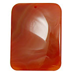 Carnelian (natural) Rectangular Pendant 40x50mm
