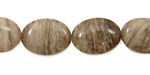 China Silver Leaf Flat Oval 18x13mm