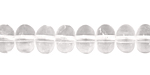 Rock Crystal Rondelle 7x10mm