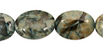 Mystic Blue Feldspath Flat Oval 20x15mm