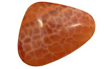 Fire Agate Freeform Triangular Cabochon 30x40mm