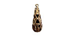 Vintaj Natural Brass Filigree Droplet 7x20mm