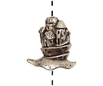 Green Girl Pewter Snail Castle 26x24mm