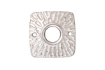 TierraCast Rhodium (plated) Radiant Square Link 22mm