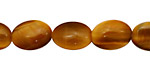 Honey Tiger Eye Flat Oval 14x10mm