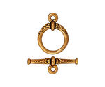TierraCast Antique Gold (plated) Heirloom Toggle Clasp 20x15, 24mm Bar