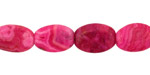 Ruby Crazy Lace Agate Flat Ended Flat Oval 14x10mm
