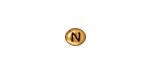 TierraCast Antique Gold (plated) Alphabet Bead