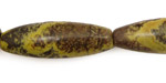 Yellow Turquoise Rice 35x13mm