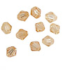 Champagne Faceted Bicone 6mm