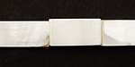 White Fresh Water Shell Thin Pillow 19-21x10-11mm