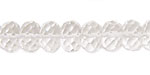 Rock Crystal Faceted Rondelle 7-8x12-13mm