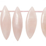 Rose Quartz Graduated Spear 11x25-13x40mm