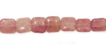Ruby Quartz Puff Square 8mm