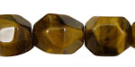 Tiger Eye Faceted Nugget 16-20x12-15mm