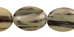 Birch Jasper Flat Oval 25x18mm