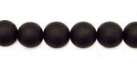 Brazil Black Stone (matte-finish) Round 10mm