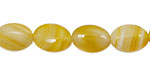 Yellow Botswana Agate Flat Oval 14x10mm