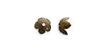 Vintaj Natural Brass Foliage Bead Cap 8mm