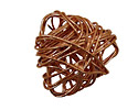 Copper Wire Wrapped Triangle  30mm