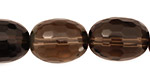 Smoky Quartz Faceted Rice 22x15mm
