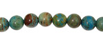 Blue Calsilica Jasper Round 8mm