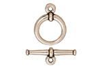 TierraCast Antique Silver (plated) Large Tapered Toggle Clasp 20mm, 15mm bar