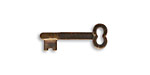 Vintaj Natural Brass Secret Key 8x23mm