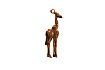 Stampt Antique Copper (plated) Giraffe Charm 7x23mm